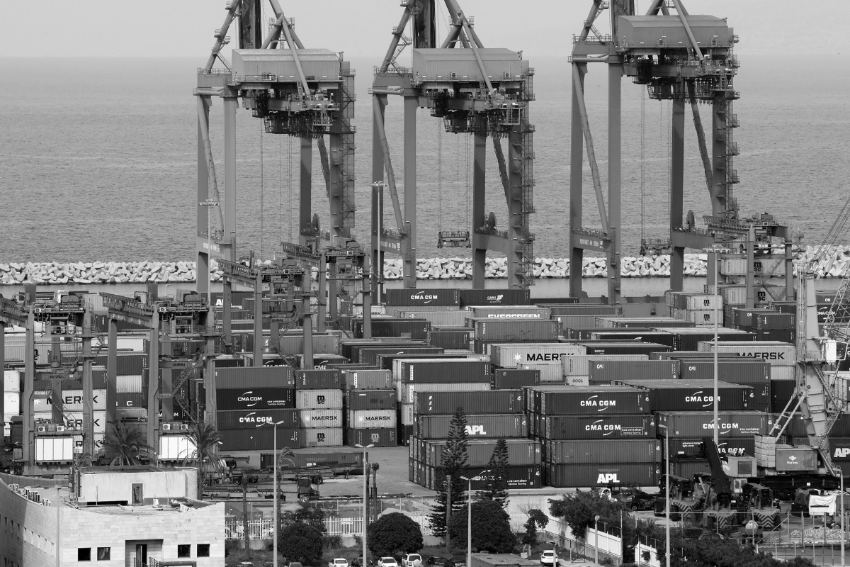 Beirut container terminal.