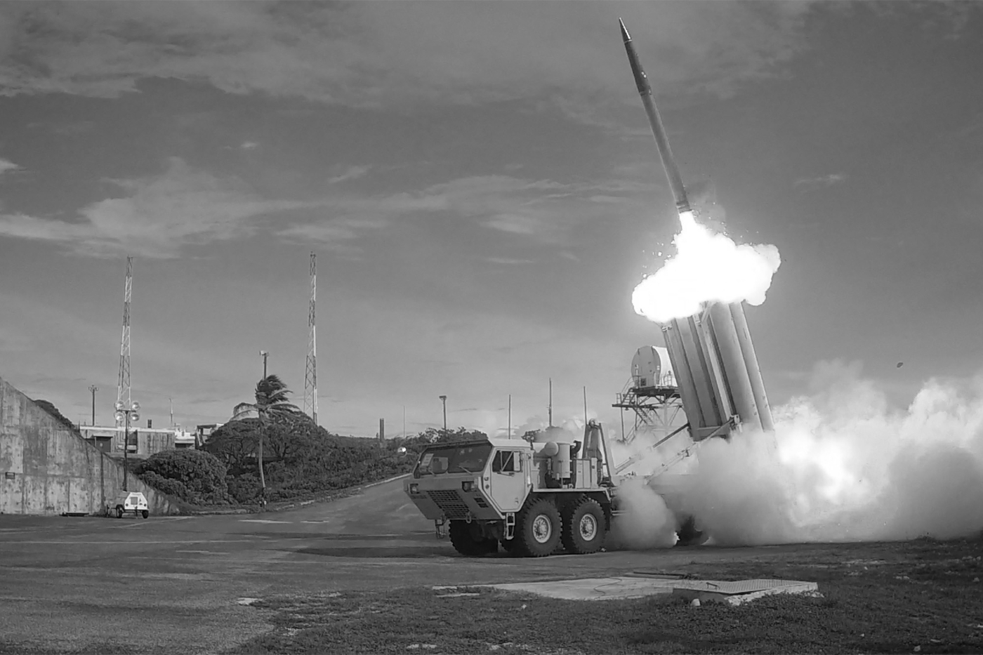 The Terminal High Altitude Area Defense anti-missile system.