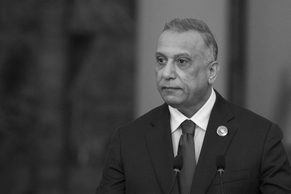 The Iraqi Prime Minister Moustafa al-Kazimi.