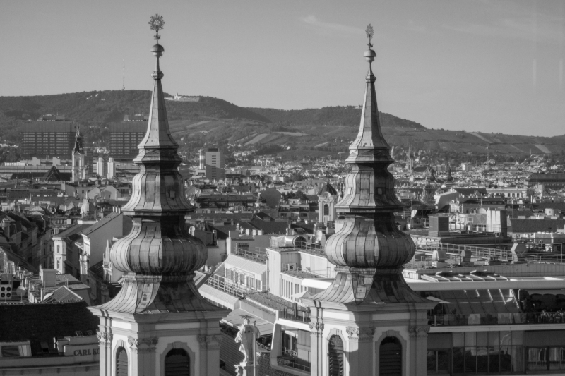 City view in Vienna, Austria.