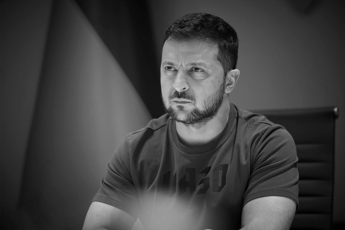 Ukrainian president Volodymyr Zelensky.