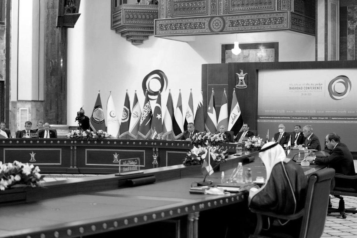 The regional cooperation conference was held in Baghdad on 28 August 2021.