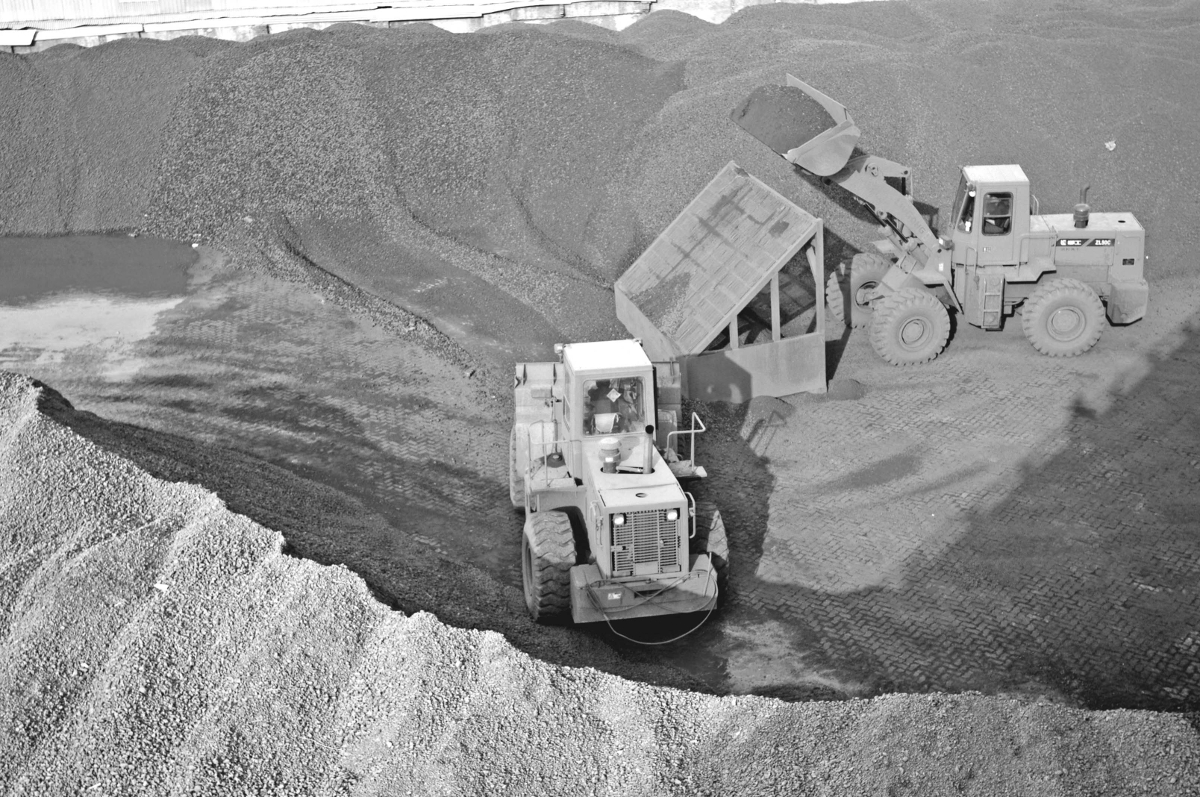 Extraction of rare minerals in China.