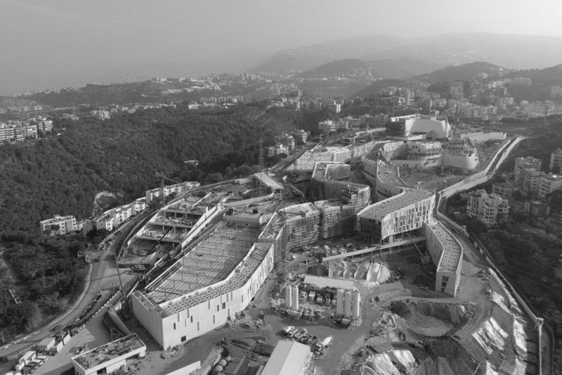 The new American embassy in Beirut, currently under construction.
