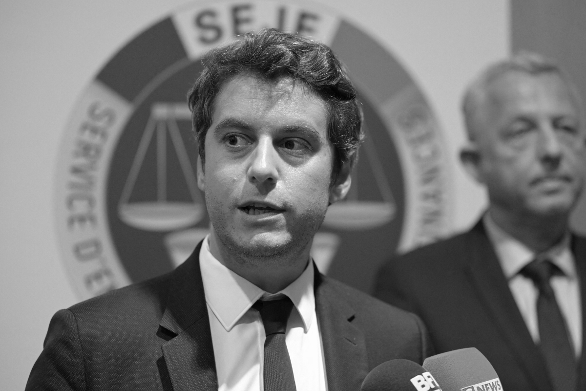 French Minister of Public Accounts Gabriel Attal, 9 May 2023.