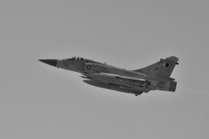 One of the 12 Mirage 2000-5 aircraft of the Qatari Air Force.