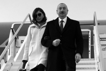 Azerbaijani president Ilham Aliyev and his spouse, Mehriban Aliyeva.