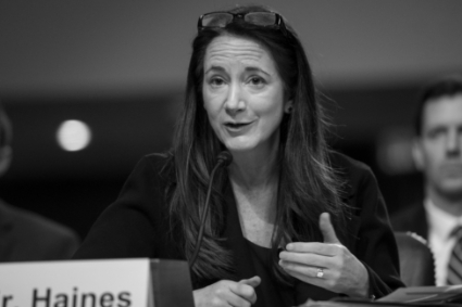 Director of National Intelligence Avril Haines during her hearing before the Senate Armed Services Committee on 4 May, 2023.