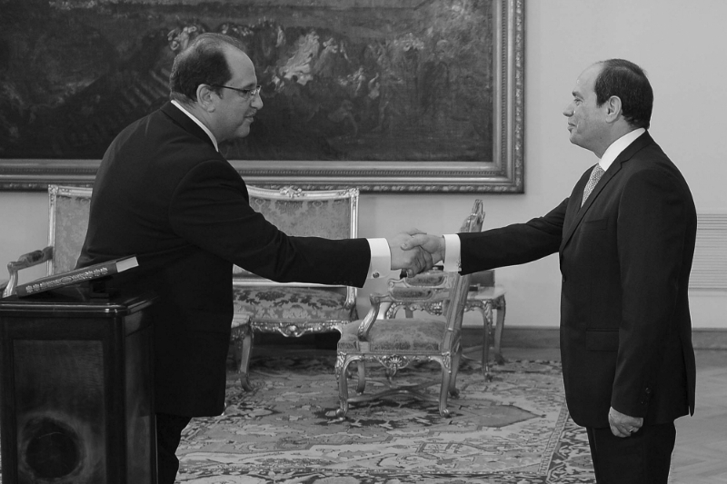 gyptian President Abdel Fattah al-Sisi and Major General Abbas Kamel.
