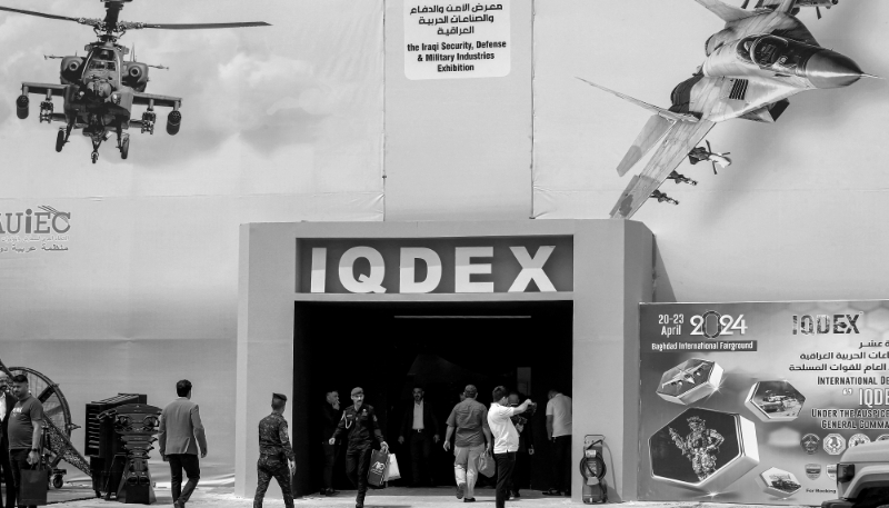 The 2024 International Defence Exhibition Iraq (IQDEX) in Baghdad, 21 April 2024.