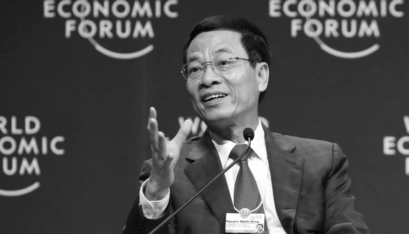 Nguyen Manh Hung, Vietnamese minister of information and communications, in Hanoi on 13 September 2018. 