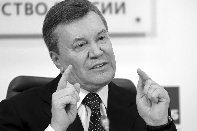 Former Ukrainian president Viktor Yanukovych.
