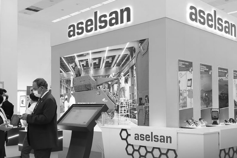 Aselsan's stand at the Efficiency & Technology Fair, in Ankara, Turkey, June 2021.