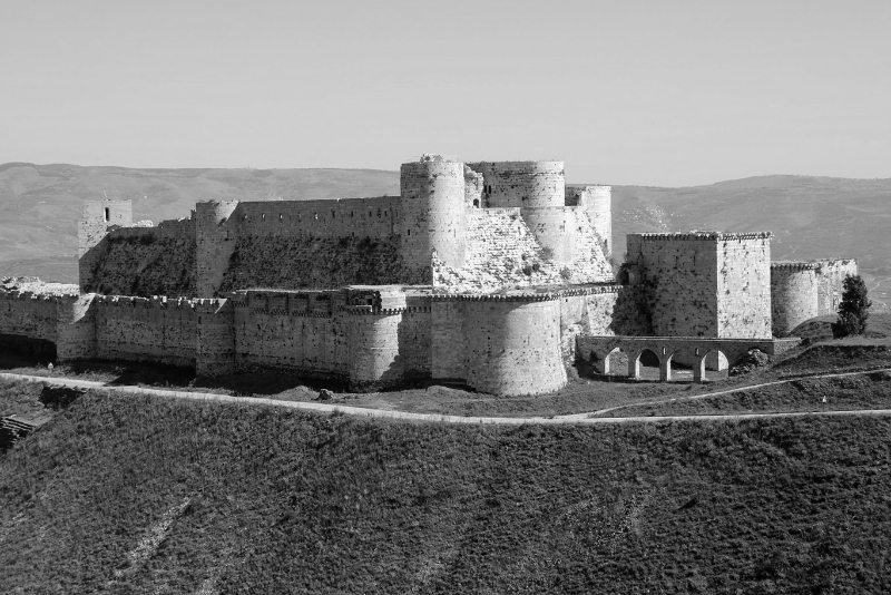 The Krac des Chevaliers castle, near Homs, Syria.