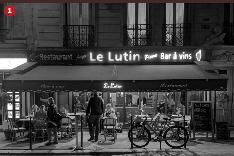 Le Lutin restaurant, 2 bis rue Fourcroy, Paris (17th).