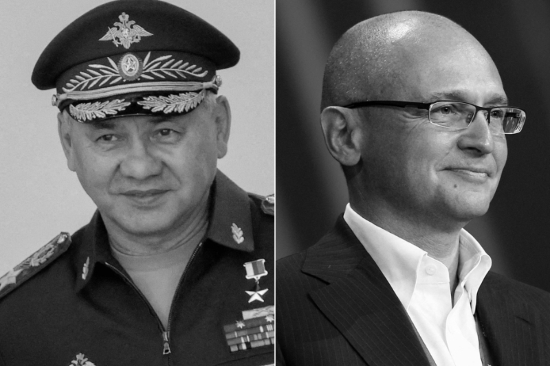 In Moscow, speculation continues about the potential replacement of Defence Minister Sergei Shoigu (left), while former Prime Minister Sergei Kirienko is trying to keep his hand in.