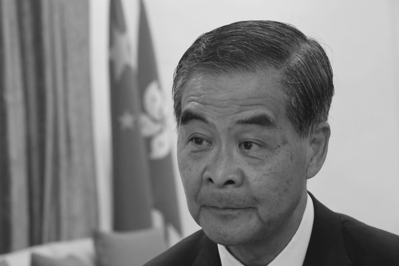Former Hong Kong chief executive Leung Chun-ying.