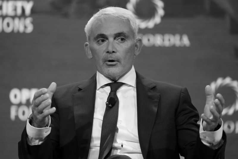Frank Giustra speaks at the Concordia Summit in Manhattan on 24 September 2018.