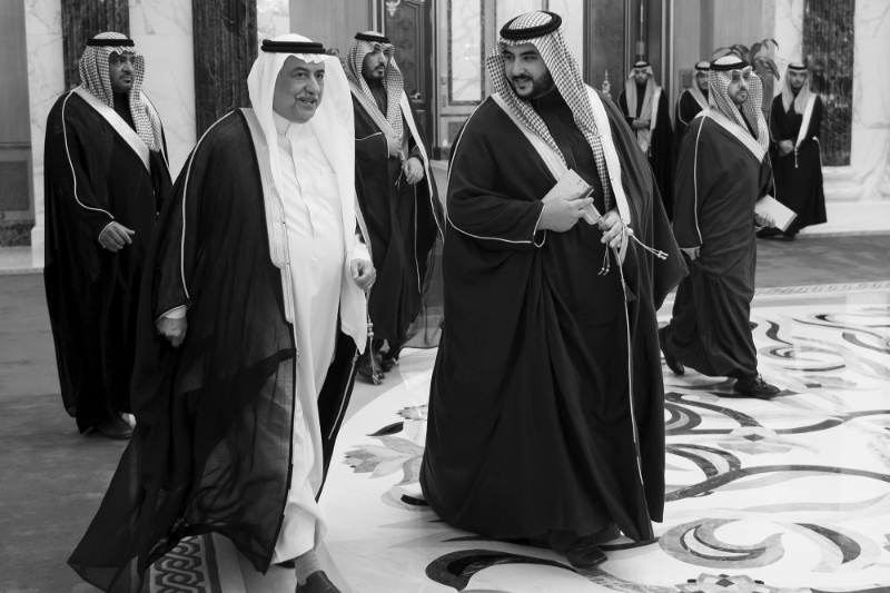 Khaled bin Salman (right), Deputy Minister of Defense of Saudi Arabia.