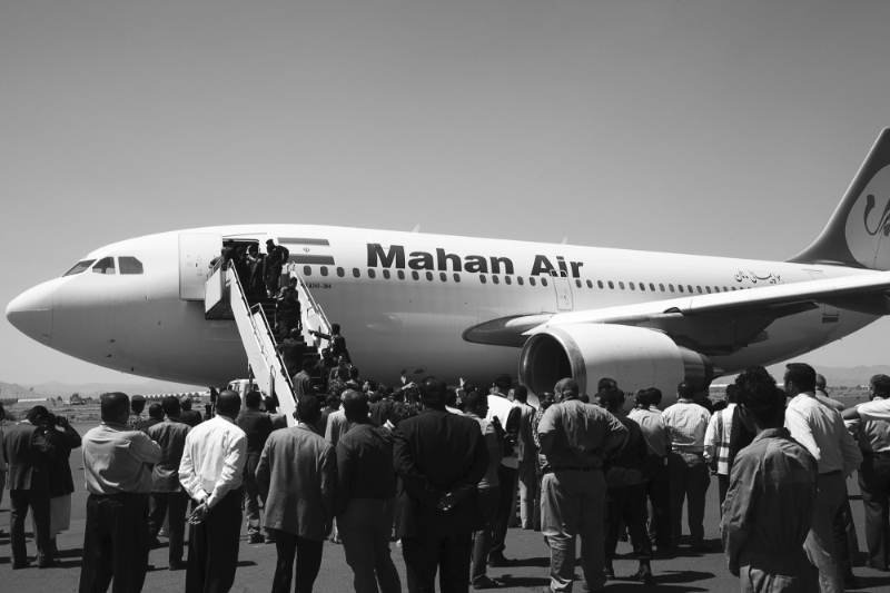 The company Mahan Air is suspected by US intelligence to be linked to the al-Quds Force.