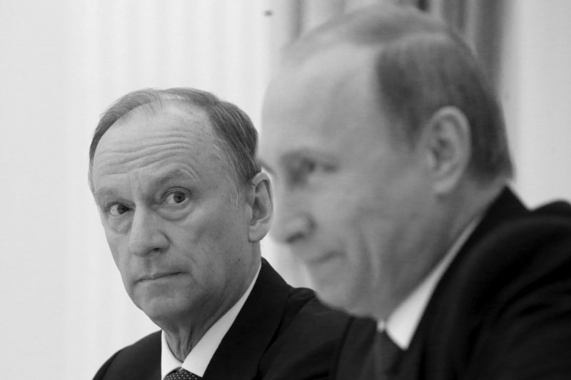 Russian Security Council Secretary Patrushev and President Putin.
