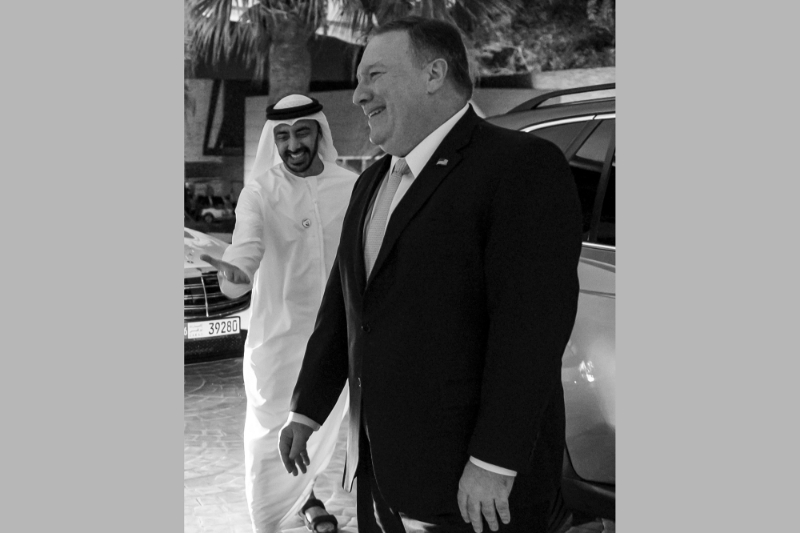 Mohamed bin Zayed al-Nahyan received Secretary of State Mike Pompeo in January.