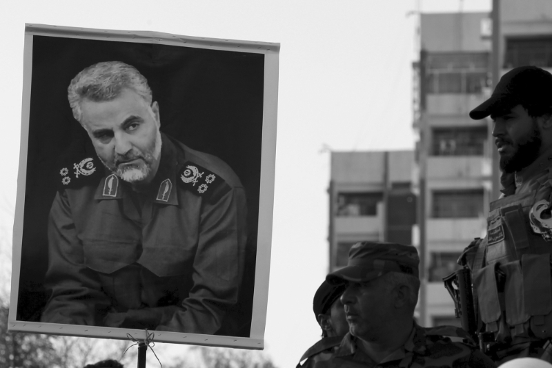 Portrait of the Quds Force Commander, Ghassem Soleimani.