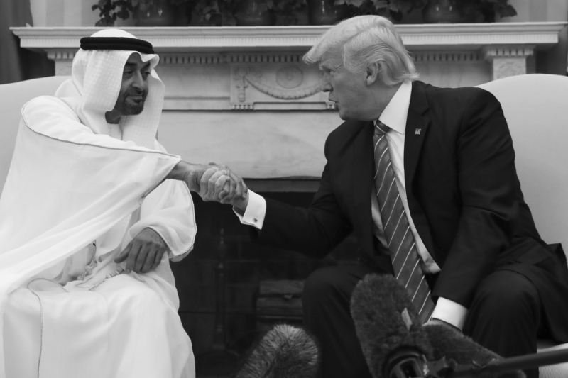 Mohamed bin Zayed al-Nahyan and Donald Trump strengthened their military alliance in May 2017.