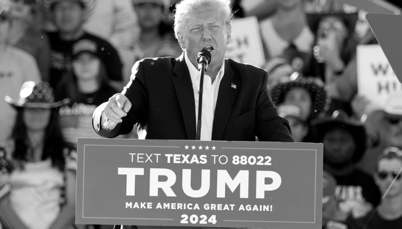 Former US President Donald Trump speaks in Waco, Texas, US, on 25 March 2023.