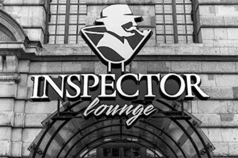 The facade of the Inspector Lounge, in Warsaw.