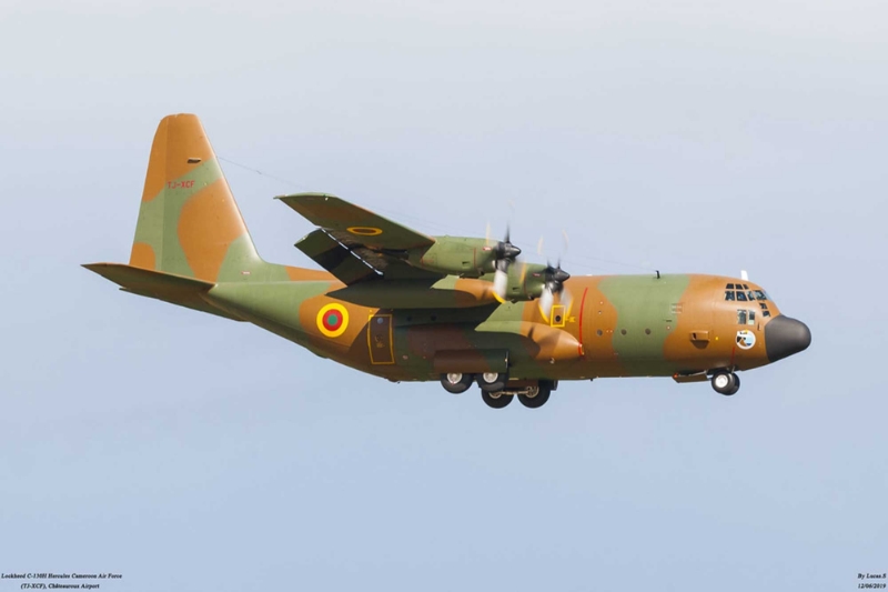 L'un des trois appareils de transport C-130H Hercules de l'Armée de l'air camerounaise.