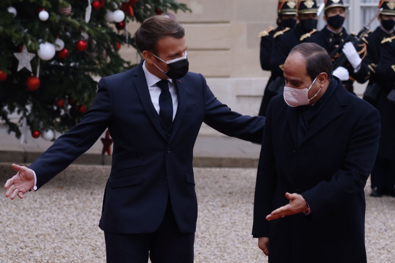 Emmanuel Macron hosted Abdel Fattah al-Sisi in Paris in December