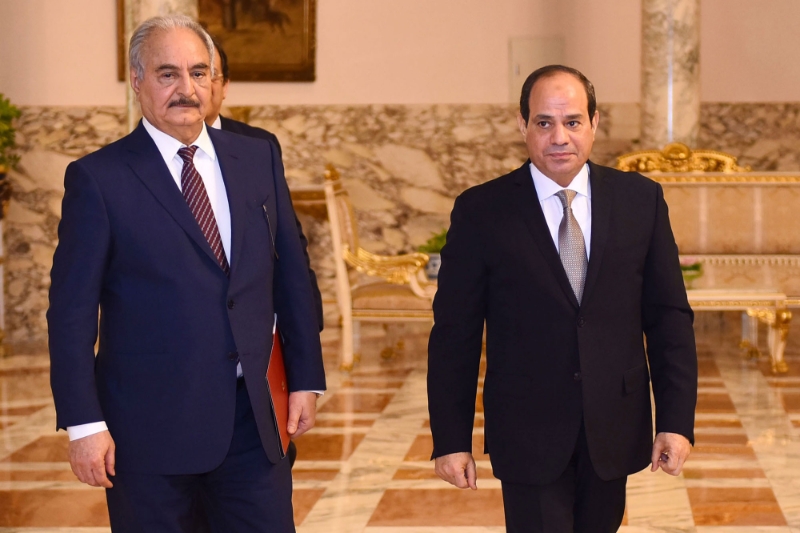 Khalifa Haftar and Abdel Fattah el-Sisi in December 2019.