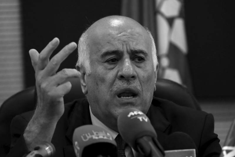 Jibril Rajoub, Secretary General of the Fatah Central Committee, was in Damascus on 10 January 2022.