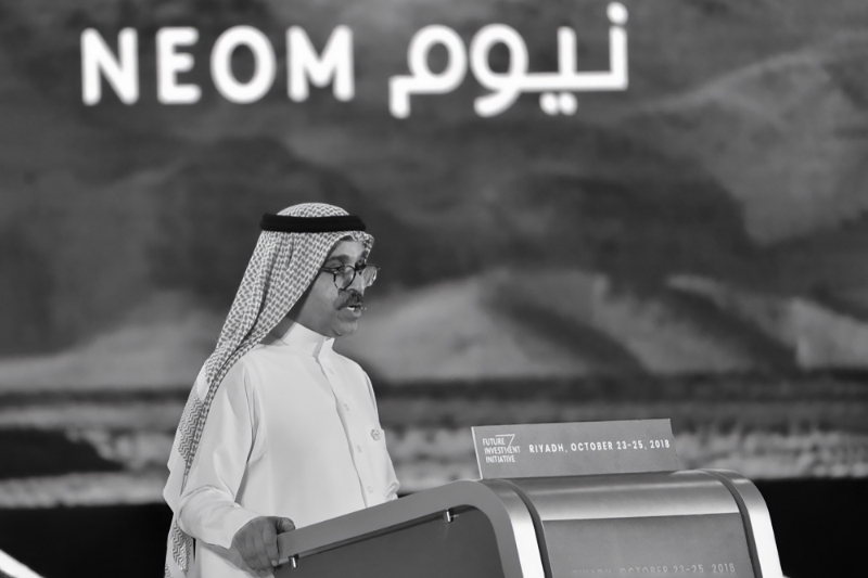 The head of the $500bn new city of Neom mega-project, Nadhmi Al-Nasr.
