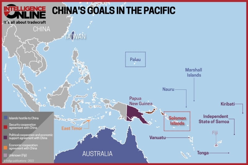 China's goals in the Pacific.