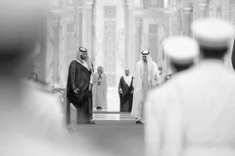 Mohammed bin Salman and Mohammed bin Zayed, in Abu Dhabi, in December 2021.
